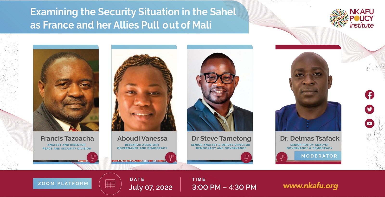Examining the Security Situation in the Sahel as France and her Allies Pulls out of Mali-Banner Peace & Security