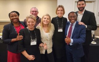 Foundation Co-Chairs Dr Denis Foretia and Lenora Ebule with the Rising Tide Foundation leadership team in New York, NY