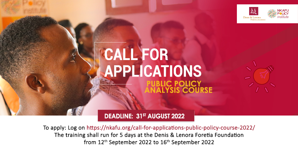 Call For Applications – Public Policy Course (2022)