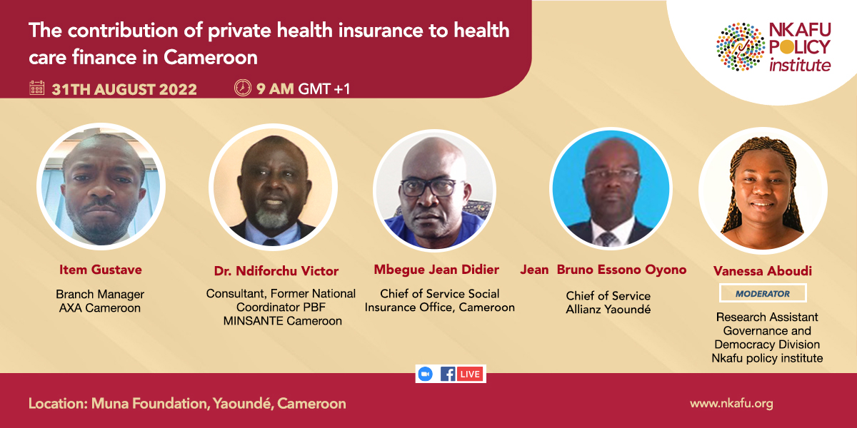 The contribution of private health insurance to health care finance in Cameroon